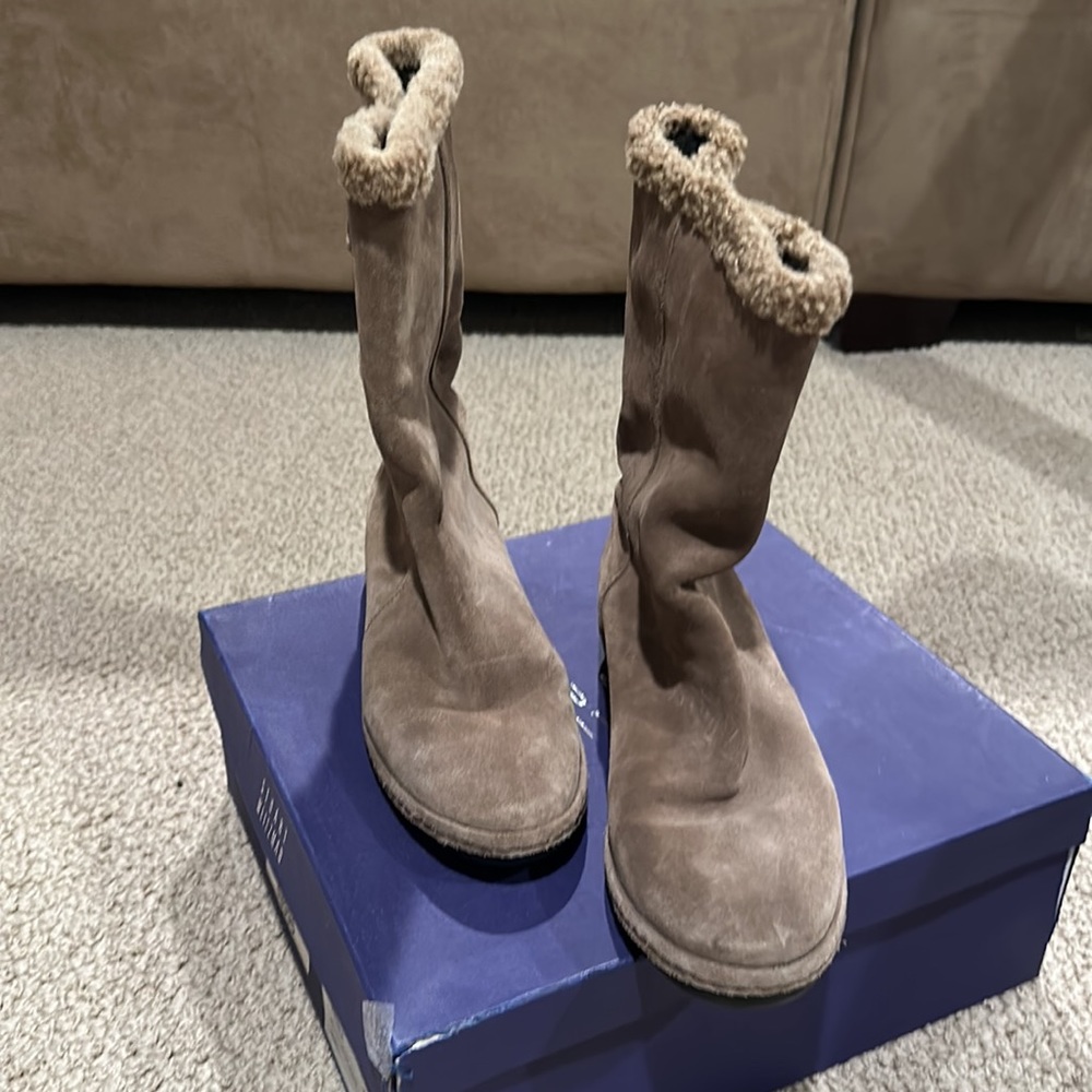 Stuart Weitzman Suede Toggle Boots - image 2